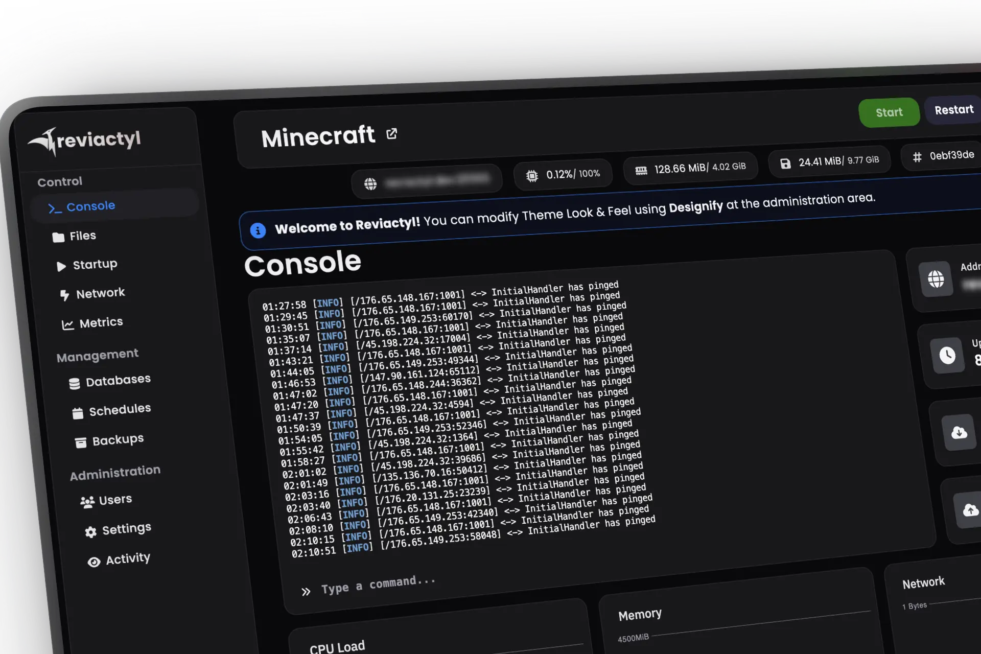 User Server Overview